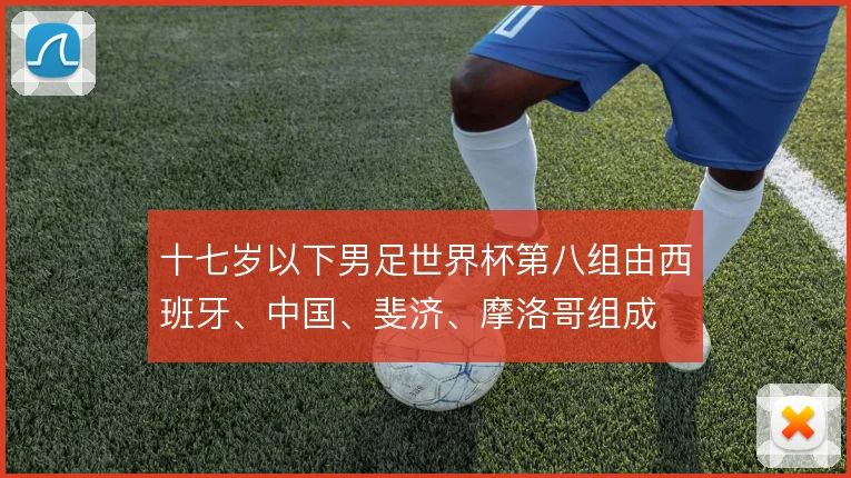 十七岁以下男足世界杯第八组由西班牙、中国、斐济、摩洛哥组成